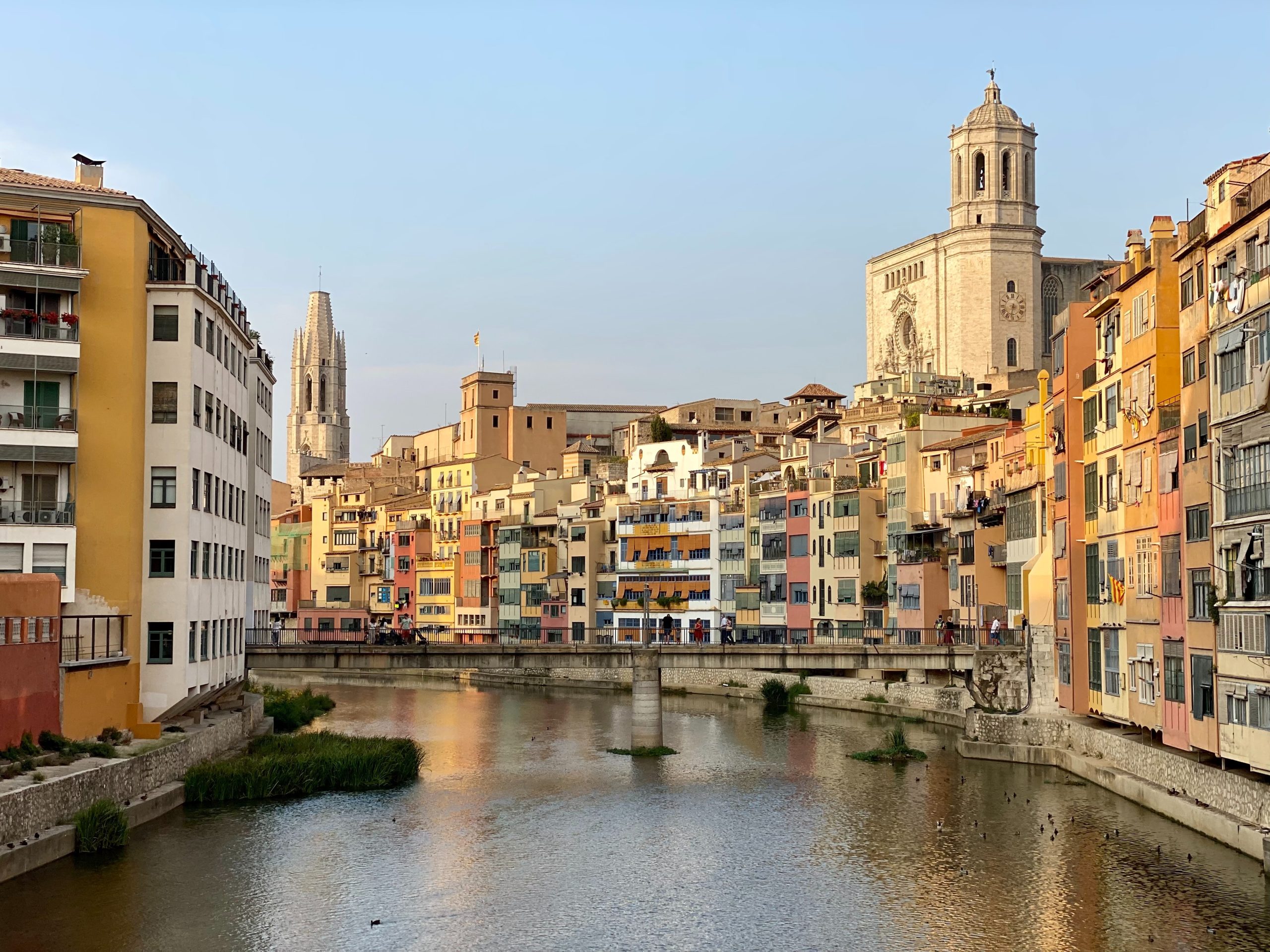 Girona city and river