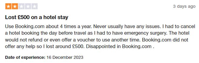 booking.com negative review booking.com negative review